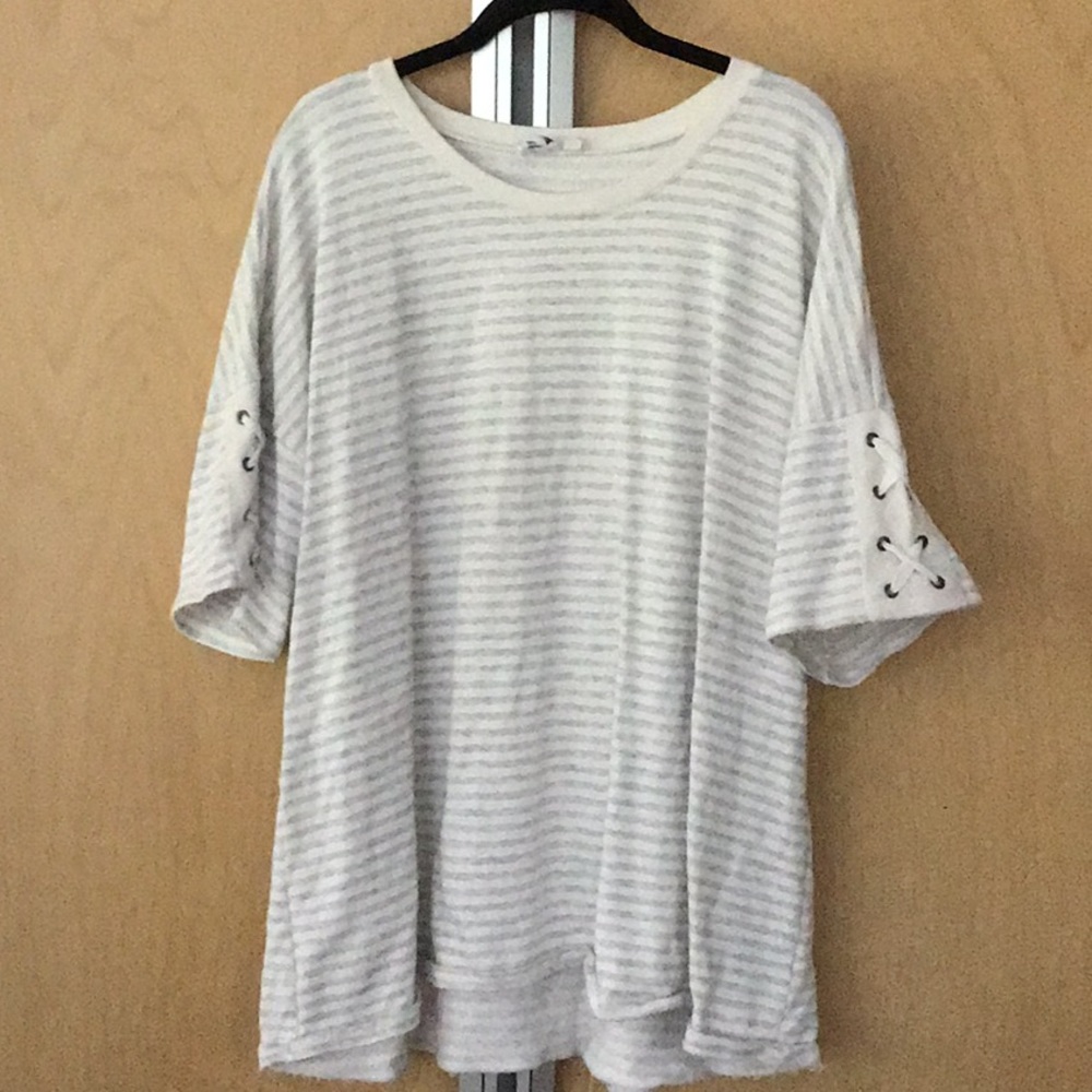 Cable & Gauge 1X grey/white stripe